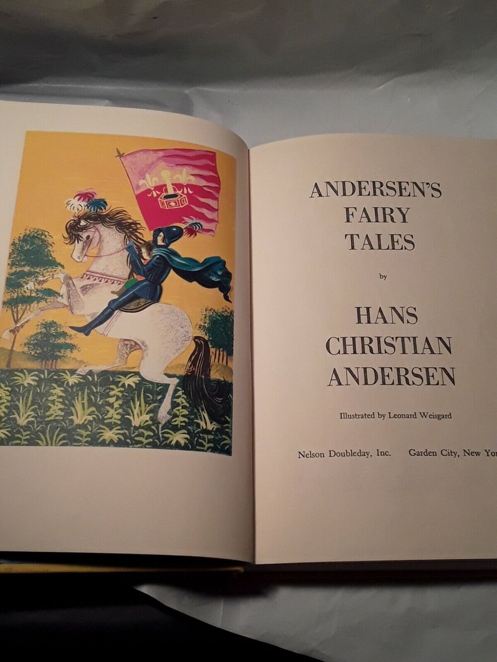 Vintage  Hans Christian Andersen's Fairy Tales Hardcover Book 1956